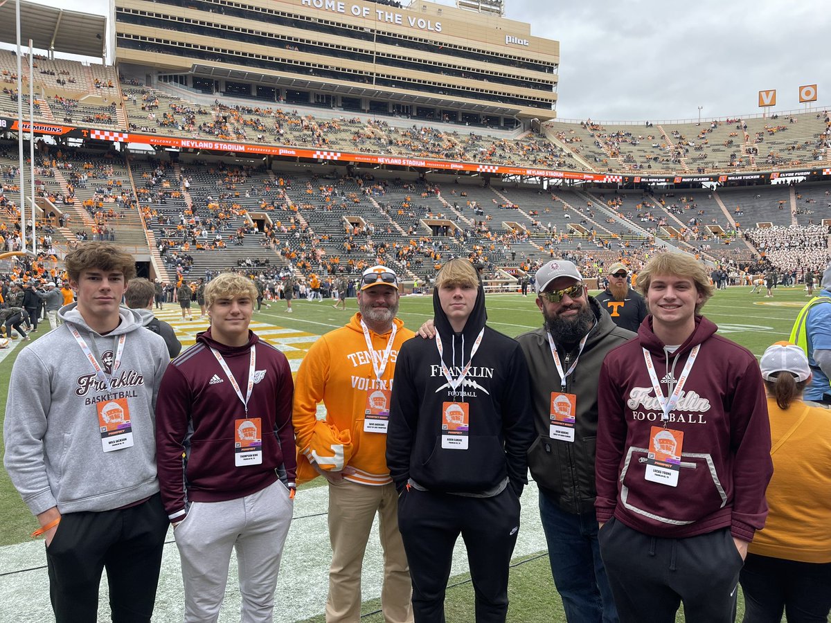 Thanks for a great weekend <a href="/Vol_Football/">Tennessee Football</a> . Also thanks to Forrest Lehman, Coach Andrews, and <a href="/CoachJ_Adkins/">Josh Adkins</a> . <a href="/CoachKelseyPope/">Kelsey Pope</a> <a href="/coachjoshheupel/">Josh Heupel</a>
