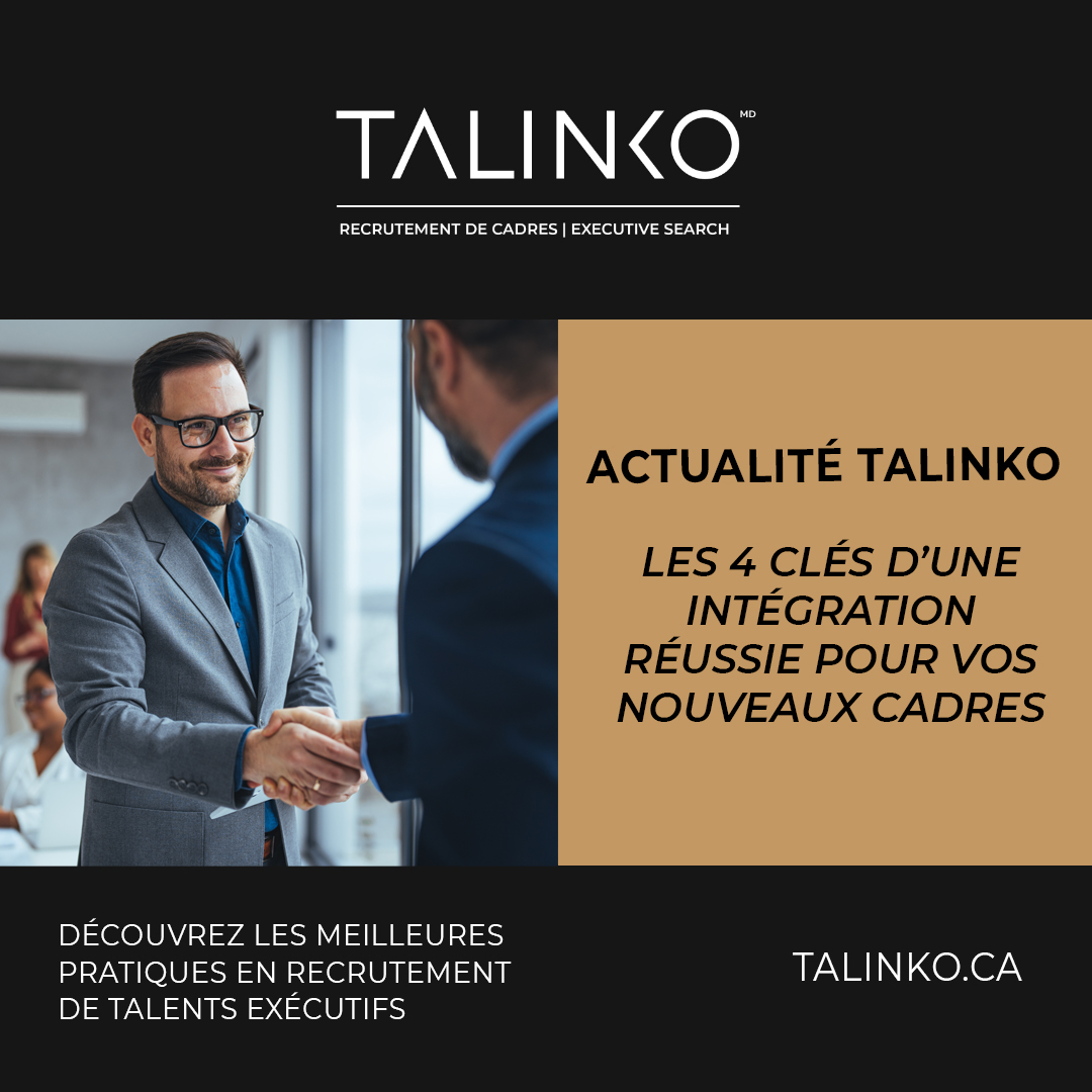 Talinko_Talent's tweet photo. Chez TALINKO - Recrutement de Cadres , nous savons que l'intégration d'un cadre supérieur est essentielle à la performance et à la stabilité d'une entreprise. Découvrez nos 4 clés pour une intégration réussie : https://t.co/1ka81PTgVm

#TALINKO #Leaders #RecrutementExécutif https://t.co/D7BtlZatKV