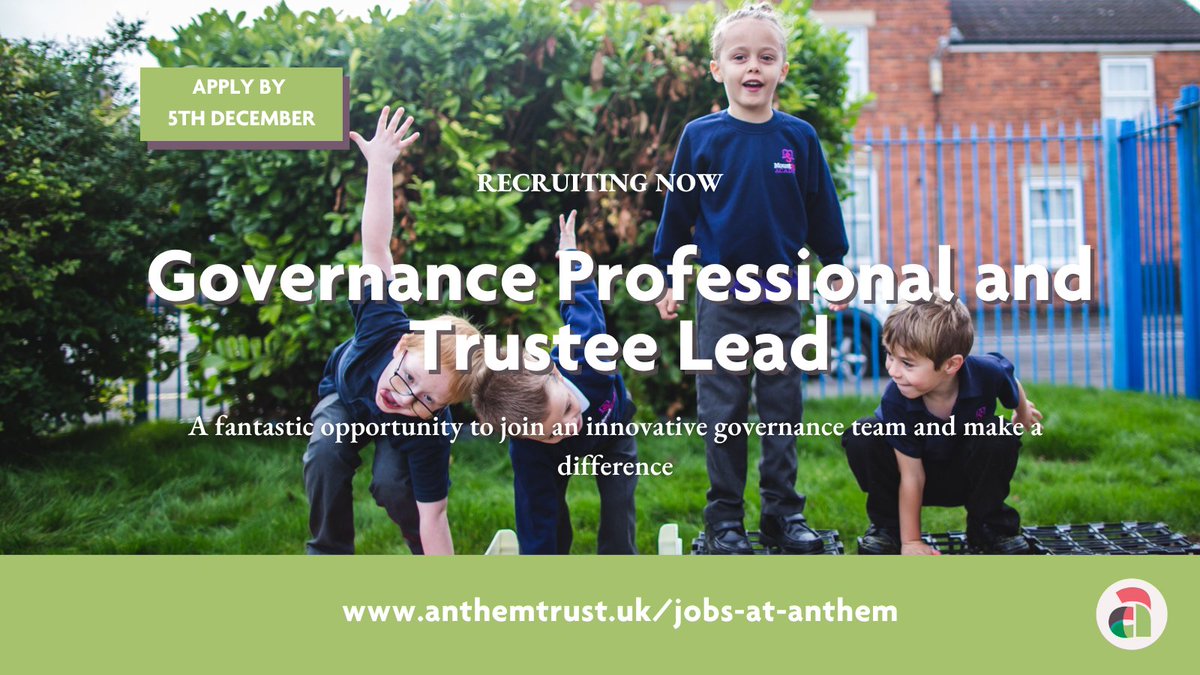 🌟 Join our next-gen Governance Team🌟
Work flexibly and proactively to make a difference across our schools 📚
📍 Location: Hybrid, home working and supporting schools in the Oxford and Thames Valley region.
🗓️ Apply by: 5th December 2024
👉 mynewterm.com/jobs/2597/EDV-…