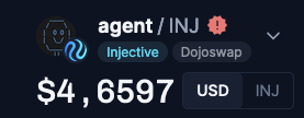 d3nnis's tweet photo. NEW ATH $AGENT

We'll define a new era on Injective. https://t.co/r07bUF8Cm0