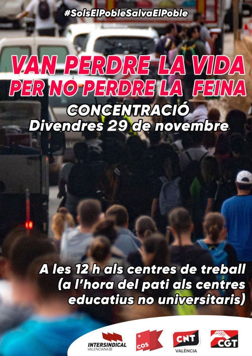 Dissabte 30N nova mobilització unitària i massiva x la dimissió i empresonament dels i les responsables d la massacre del 29oct i contra la militarització i la corrupció d la reconstrucció.
#MazonALaPresó