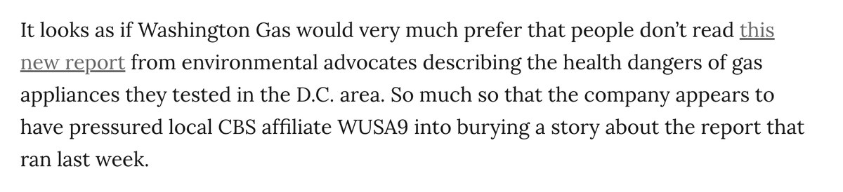 AlexKomaDC's tweet image. Washington Gas very much does not want you to know that using gas appliances for hours to make your Thanksgiving meal comes with serious health risks. 

So much so that they seem to have pressured WUSA to bury a story on a @BeyondGasDC report on this...
washingtoncitypaper.com/article/754087…