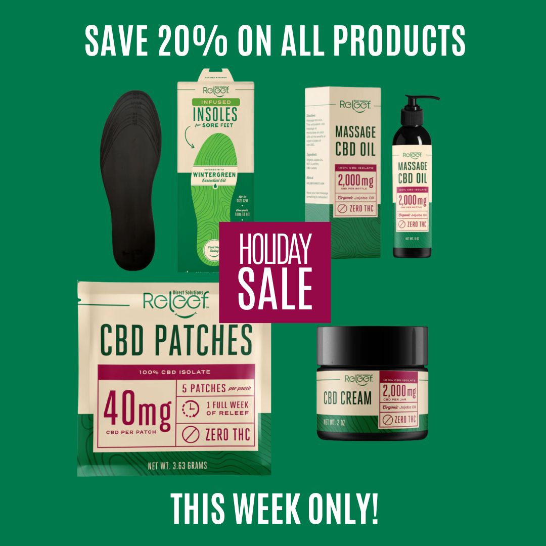 ReleefDirect's tweet image. 🎁 The savings continue! 🎁
Now through Thursday, save 20% on everything at ReleefDirect! Get your favorite CBD essentials and infused insoles while supplies last!

👉 Shop now: buff.ly/3O3dbP7
#BlackFridayWeek #ReleefDirect #20PercentOff #HolidayShopping #WellnessDeals