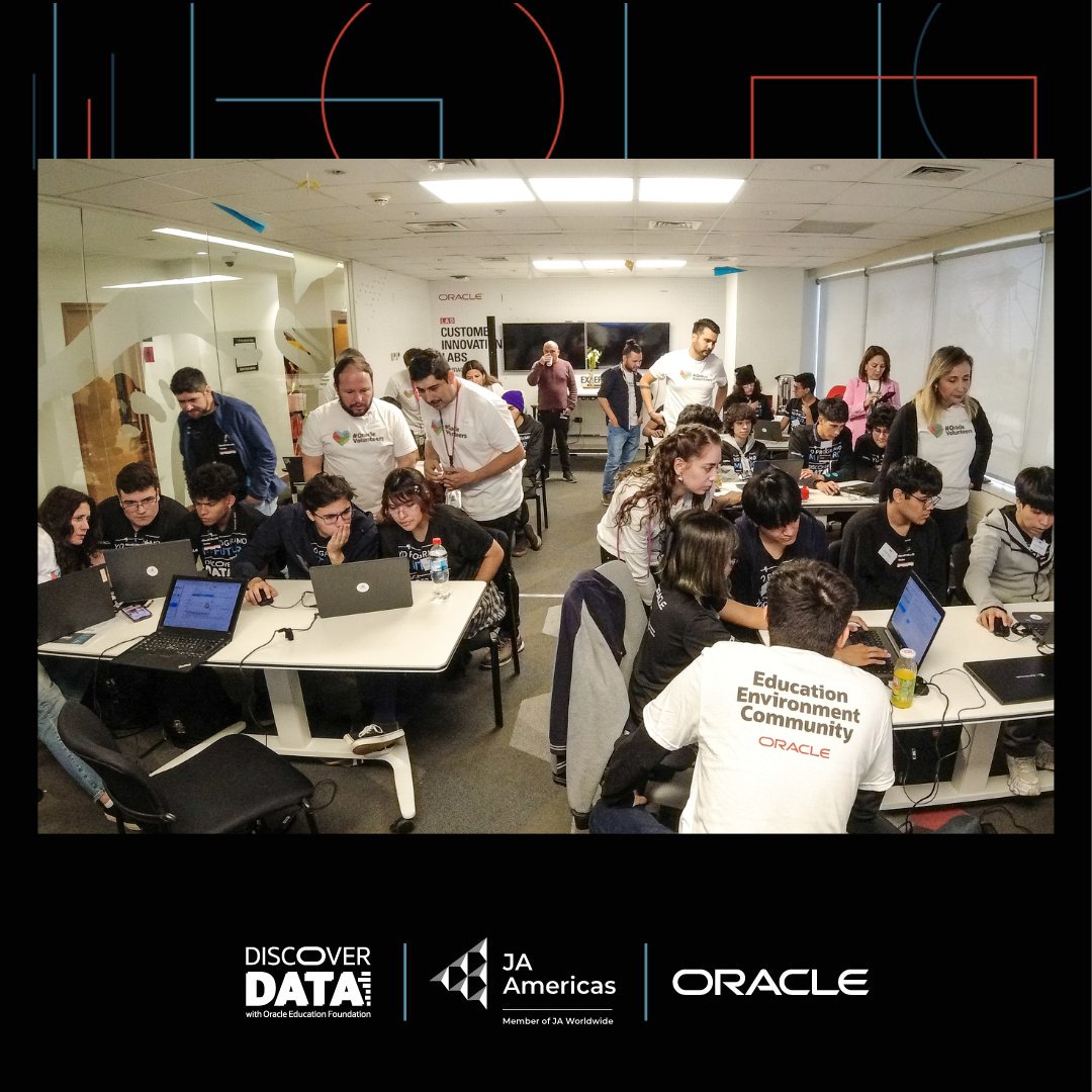 JA_Chile's tweet photo. Explorando el Futuro con #DiscoverData
20 estudiantes del Liceo Insuco 2 de la red COMEDUC participaron en el programa "Discover Data" junto a Oracle y Junior Achievement Chile. Exploraron el poder del análisis de datos para abordar los Objetivos de Desarrollo Sostenible https://t.co/2q9OmH1ikU