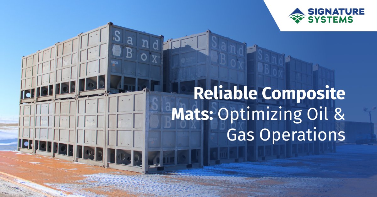 SignatureSystem's tweet image. In the demanding world of oil and gas, reliability is crucial. 

Signature Systems&apos; composite mats provide stable, safe working surfaces for rigs, pipelines, and refineries.

Optimize Your Operations with Signature Systems: hubs.li/Q02Wy-cr0

#OandG #SiteAccess
