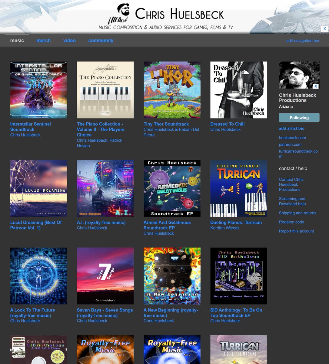 Special holiday discount for my Bandcamp catalog. Follow my Patreon link for details! Happy Holidays! :)

patreon.com/posts/special-…