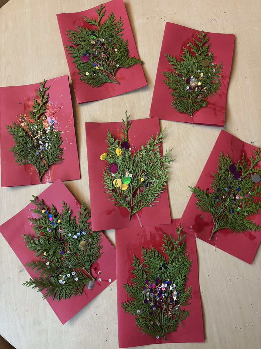 Oh I do love our Christmas cards this year in Little Learners! All so individual and effective use of skills exploring PVA glue compared to glue sticks. <a href="/missbuddenspag/">Miss Budden</a> <a href="/mrscookspag/">mrscookspag</a> <a href="/StPeteratGowts/">Saint Peter at Gowts</a>