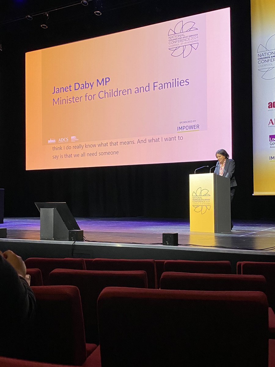 🌈Updates from ADCS (@adcstweets) on Twitter photo We’re pleased to welcome <a href="/JanetDaby/">Janet Daby MP</a> to #NCASC24 in her role as Children’s Minister. Great to hear about the new government’s commitment to children and improving childhoods, improving experiences of care and support for early intervention We’re pleased to welcome <a href="/JanetDaby/">Janet Daby MP</a> to #NCASC24 in her role as Children’s Minister. Great to hear about the new government’s commitment to children and improving childhoods, improving experiences of care and support for early intervention