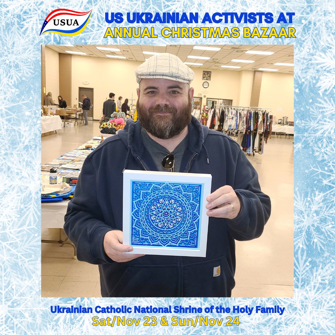 USUA_Activists's tweet photo. 💙💛Huge thanks to all who visited #USUA table at the UCNS Christmas Bazaar in DC!🎄

🇺🇦Your support through purchasing beautiful souvenirs helps us continue aiding Ukraine.

📸📹https://t.co/KmFIv4lDP5

🇺🇦Support Ukraine: https://t.co/RqYTfSypgp

#StandWithUkraine #HolidayBazaar https://t.co/vbqLOPdvL1