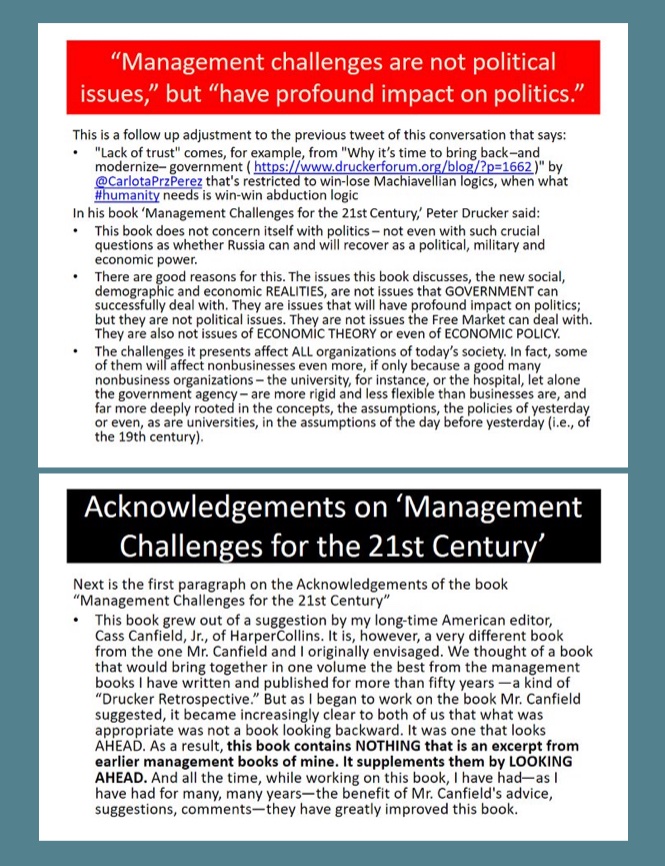 gmh_upsa's tweet photo. @pmarca @RogerLMartin 5️⃣. #Professional_Grownup
“Is Drucker's Management Challenges for the #SystemicCivilization on the opposite side force field of academic privilege? ( https://t.co/oxQnuHdsUC )” is an Anticipation w/ “First update. Provocation #1 about The Expertise Conundrum” w/o Participation. https://t.co/tsM1hZJATj