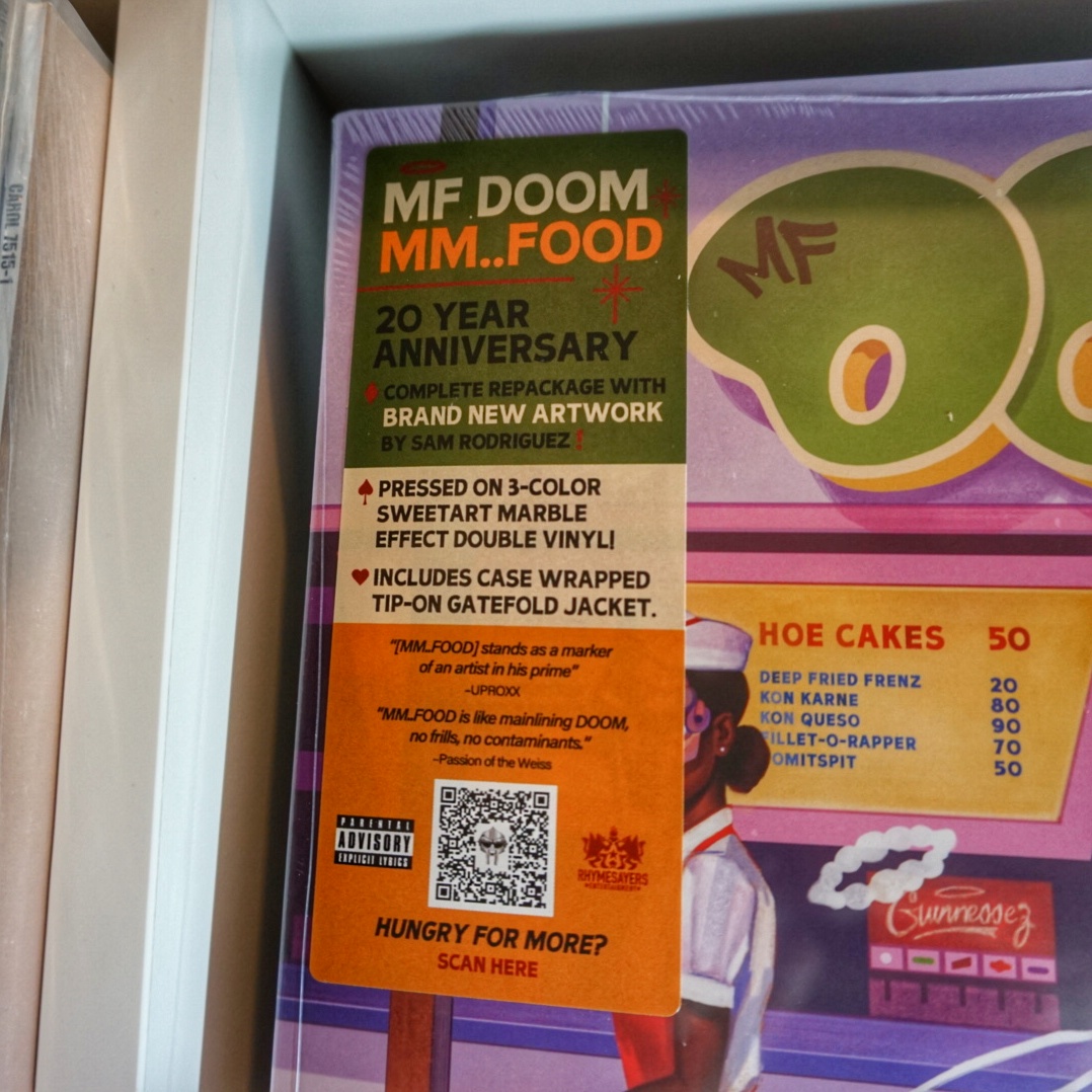 PSquidRecords's tweet photo. In celebration of the album’s 20th anniversary, MM..FOOD has been repackaged with all new artwork by Sam In celebration of the album’s 20th anniversary, MM..FOOD has been repackaged with all new artwork by Sam Rodriguez!

https://t.co/dF2oVWF0G2

#MFDOOM #hiphop #vinylrecords https://t.co/u7SV5Jop3H