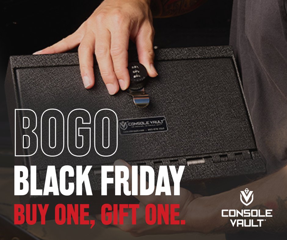 Black Friday starts NOW! 🎁 Bundle &amp; save on #securestorage for a limited time ⏰ Buy one, get one 1/2 off The Original at consolevault.com
🔒Use Code: CVBUNDLE24
#blackfriday