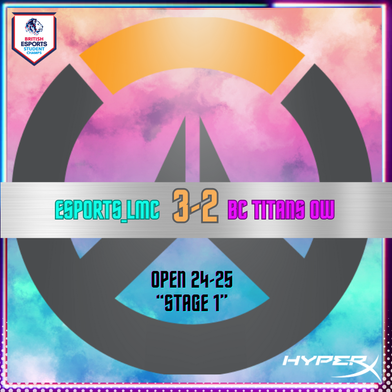 Our <a href="/PlayOverwatch/">Overwatch</a> <a href="/BritishEsports/">eStation</a> #StudentChamps match against Bolton Titans OW went DOWN TO THE WIRE...!

3-2 to your [OW] Esports_LMC 💪💪💪

📺 Catch our VOD: twitch.tv/esports_lmc