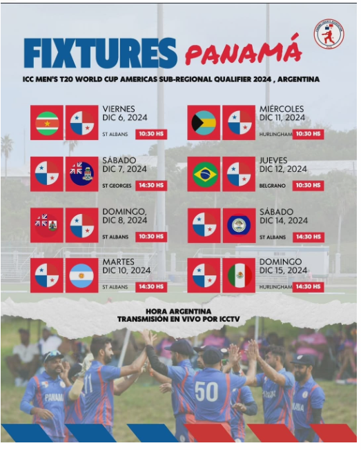 Calendario de juegos clasificatorios al mundial de cricket ......