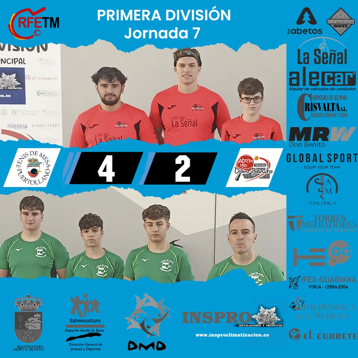 ADTM150DB's tweet photo. Últimos resultados del equipo de PRIMERA DIVISIÓN: en la jornada 7ª el equipo se desplazó a Puertollano, siendo derrotado por 4-2 por el equipo local, y en la jornada 8ª ha descansado, una vez finalizada esta jornada ocupa actualmente el puesto 5º de la clasificación https://t.co/22u2ljtmNM