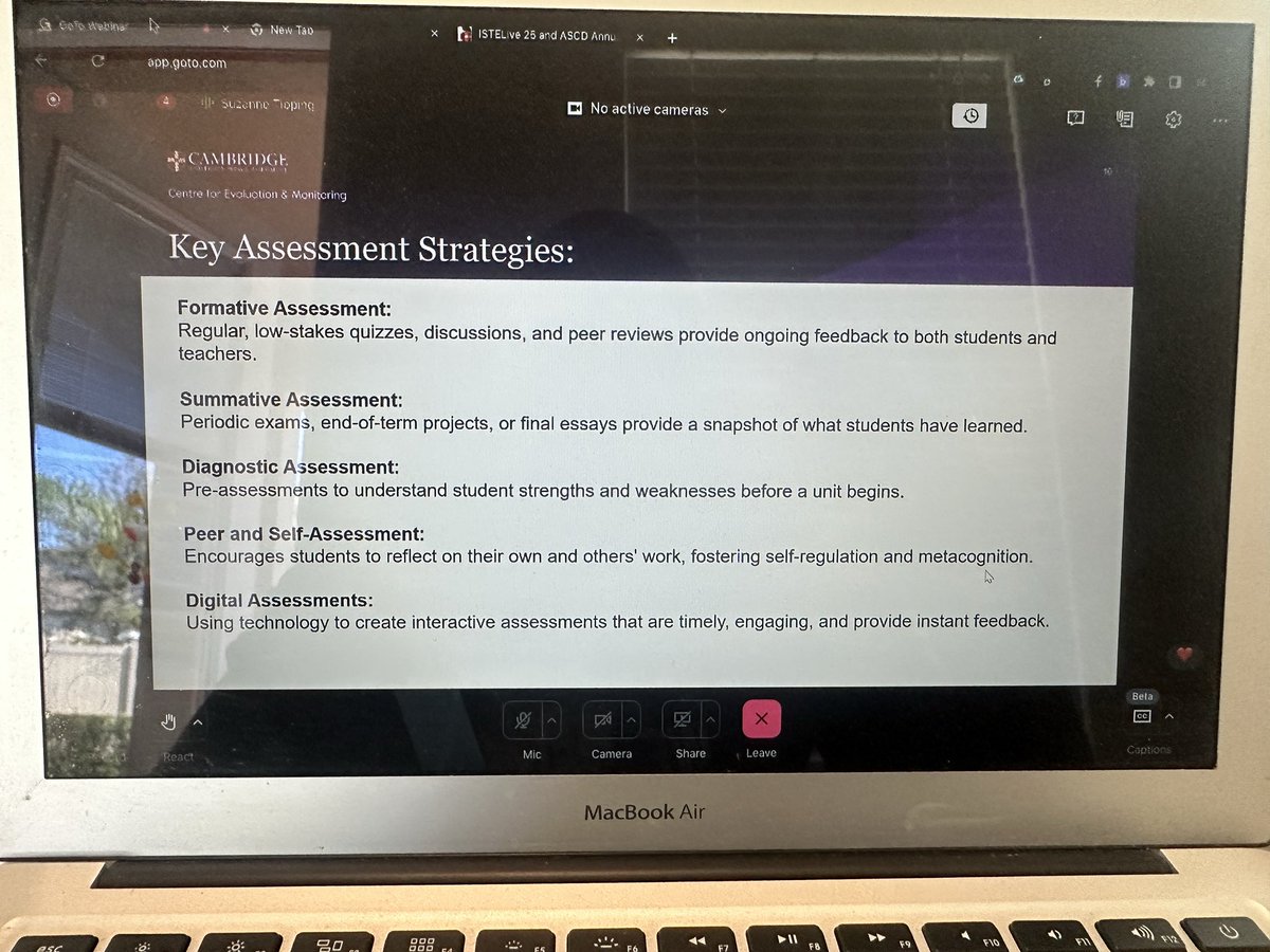 Thank you <a href="/CambridgeInt/">Cambridge International Education</a> for another insightful training on “What Makes a Good Assessment? How the Right Assessment Strategy Can Benefit Your School.” Using assessments to help motivate scholars throughout the learning process is a game-changer for schools. #CambridgeForAll