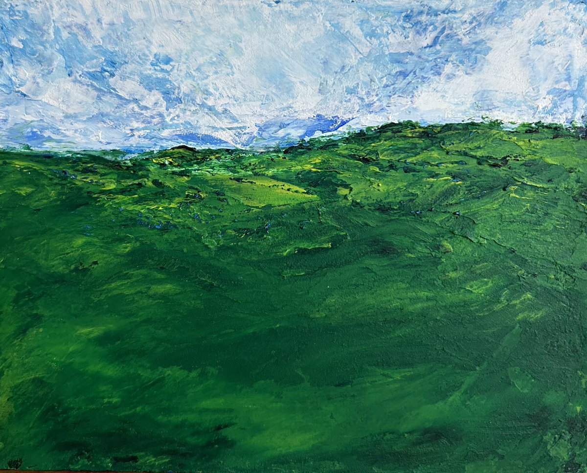 khmorehouseart's tweet photo. fieldlings No. 7
This chunky little mini is a palette knife painting in oil and cold wax on cradled birch panel.
4”x5” x1”
Available-$150+ shipping
#abstractedlandscape #landscape #abstractart #fieldsofgreen #oilpainting #coldwax #contemporaryart #texture https://t.co/ivmbVFnXDk