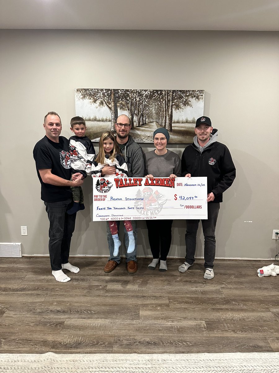 Thanks again to our amazing community and everyone who all came out to the Axemen game on Saturday to support Kendal!