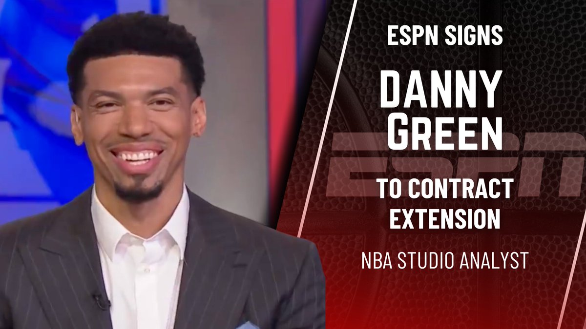 ESPN has re-signed #NBA studio analyst <a href="/DGreen_14/">Danny Green</a> to a new contract extension