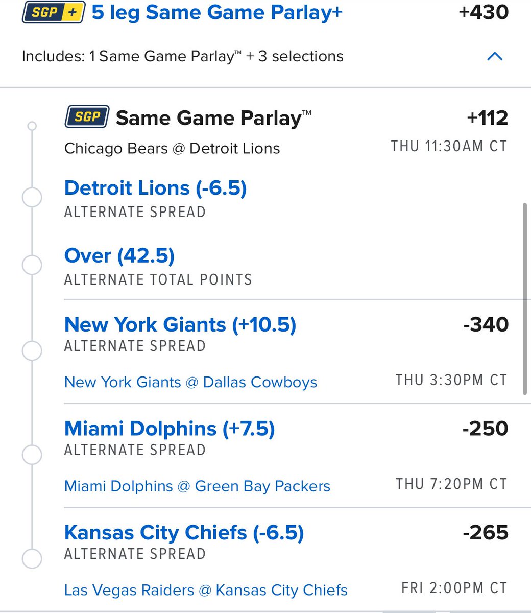 weberbets_'s tweet photo. Which leg loses on this parlay? 🦃🏈 https://t.co/S0eDzNhHnw