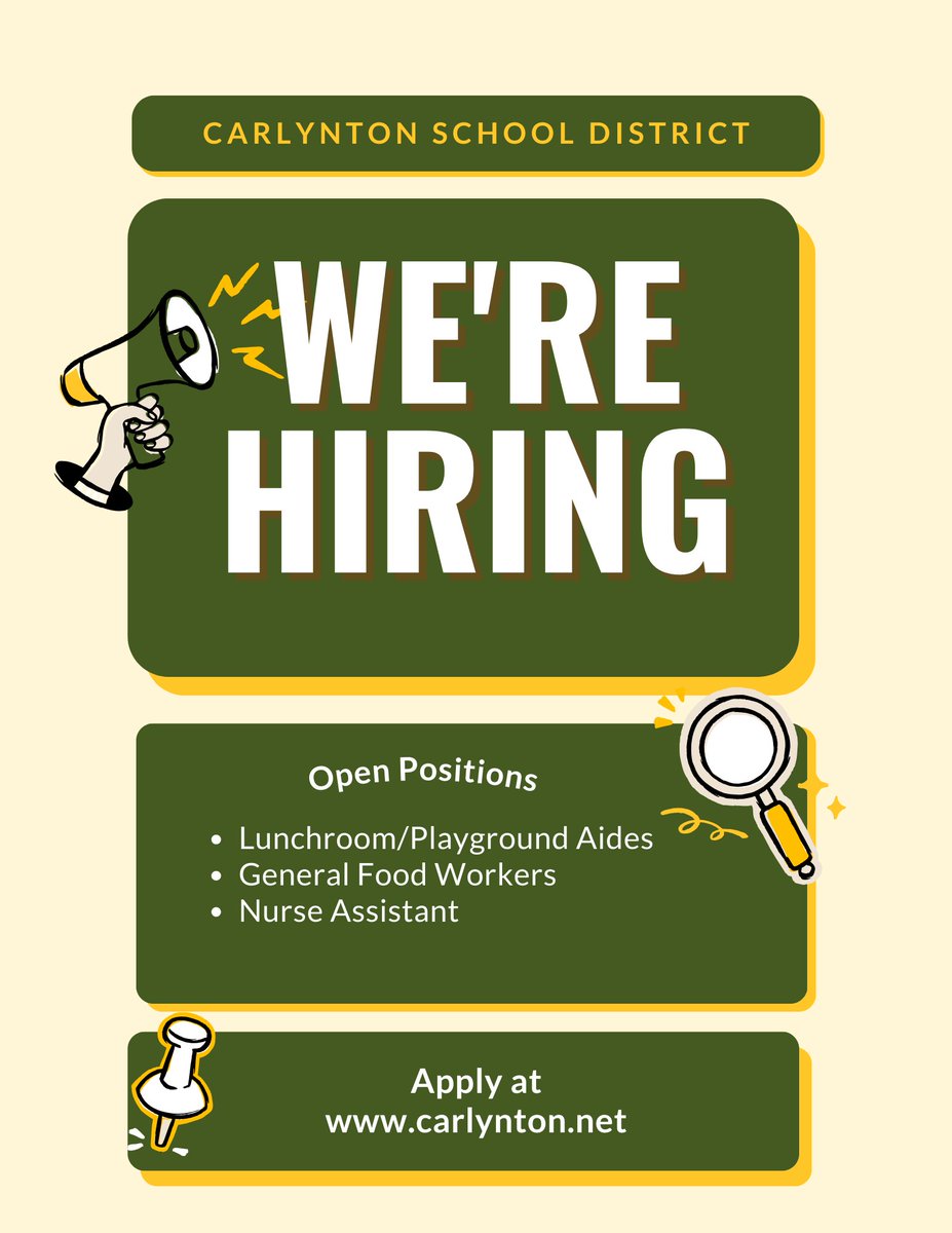 We’re Hiring!
Looking for a rewarding career where you can make a difference every day? Join our team and become a part of a community that values collaboration, innovation, and growth.
Learn more and apply today: carlynton.net