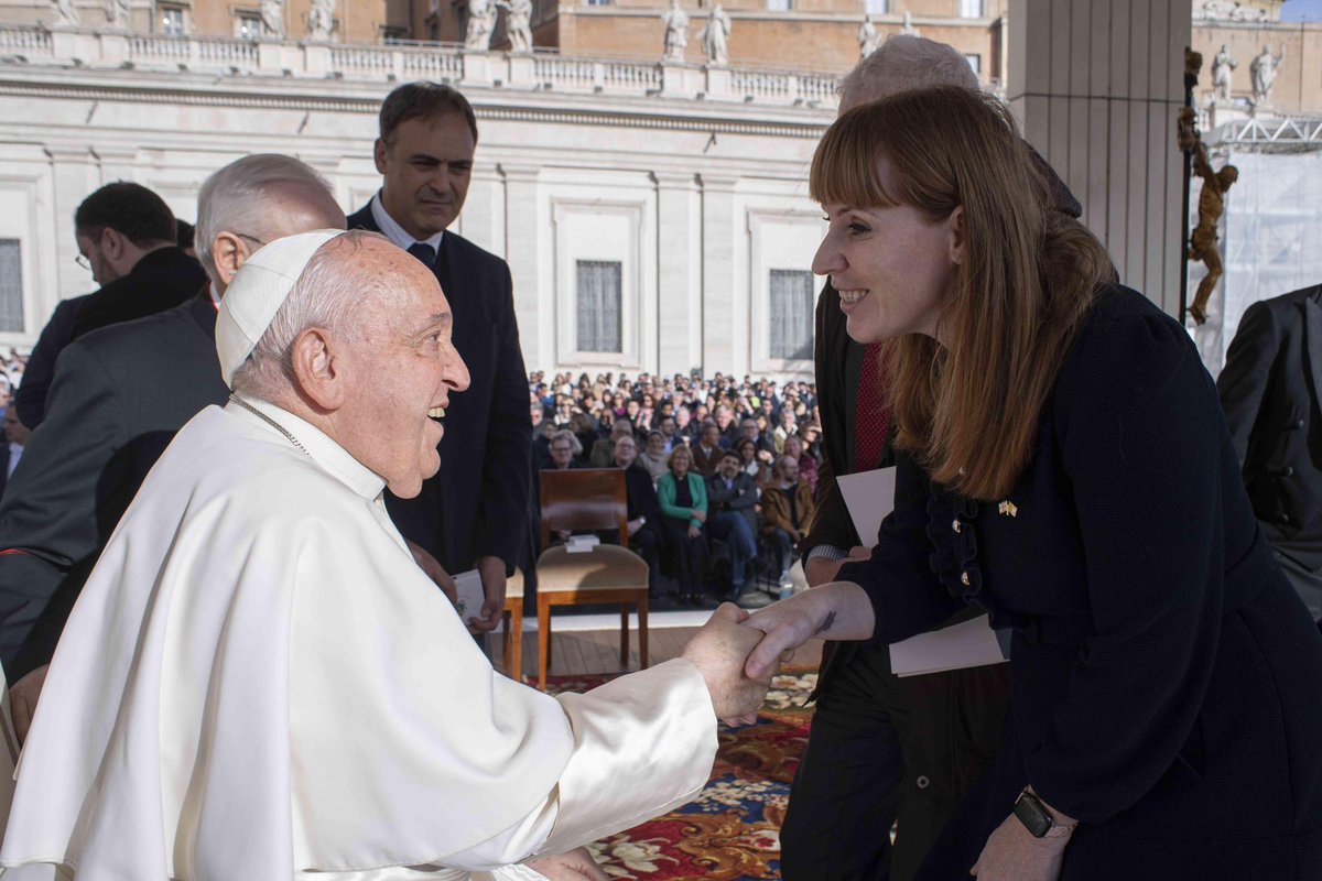 I was honoured to be able to greet His Holiness Pope Francis at the Vatican this morning.  

Although we disagreed on trans issues, he has shown great leadership on addressing the global issues of our time and building bridges of dialogue among his and other religious rituals.