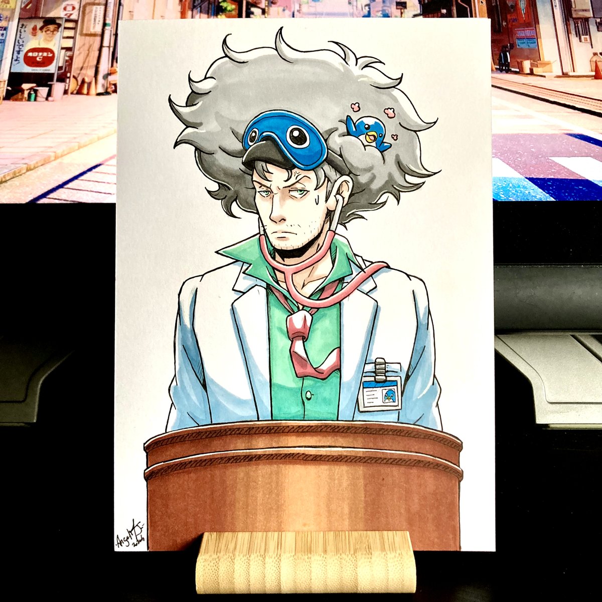 AtelierAngelMJ's tweet photo. Prends ça ! Les enchères pour les dessins du Ace October 2024 auront lieu le Dimanche 1er Décembre à 19h sur ma chaîne Twitch.

Ce dessin "bonus" aura une enchère de démarrage plus basse !

B1 - Anthony Doisot / Herman Crab

Format A5 - Feutres Alcool https://t.co/WKWMqIUYIv