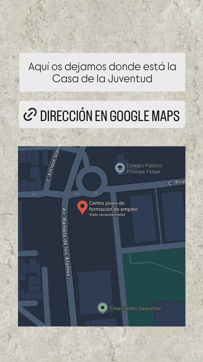TriunviratoAsoc's tweet photo. Leyendas de Alborán es este sábado 30 y para que no tengáis problema para llegar, os dejamos el enlace de la ubicación por aquí 😁
https://t.co/GrQV4IXPmo https://t.co/Tpp4cKfNEj