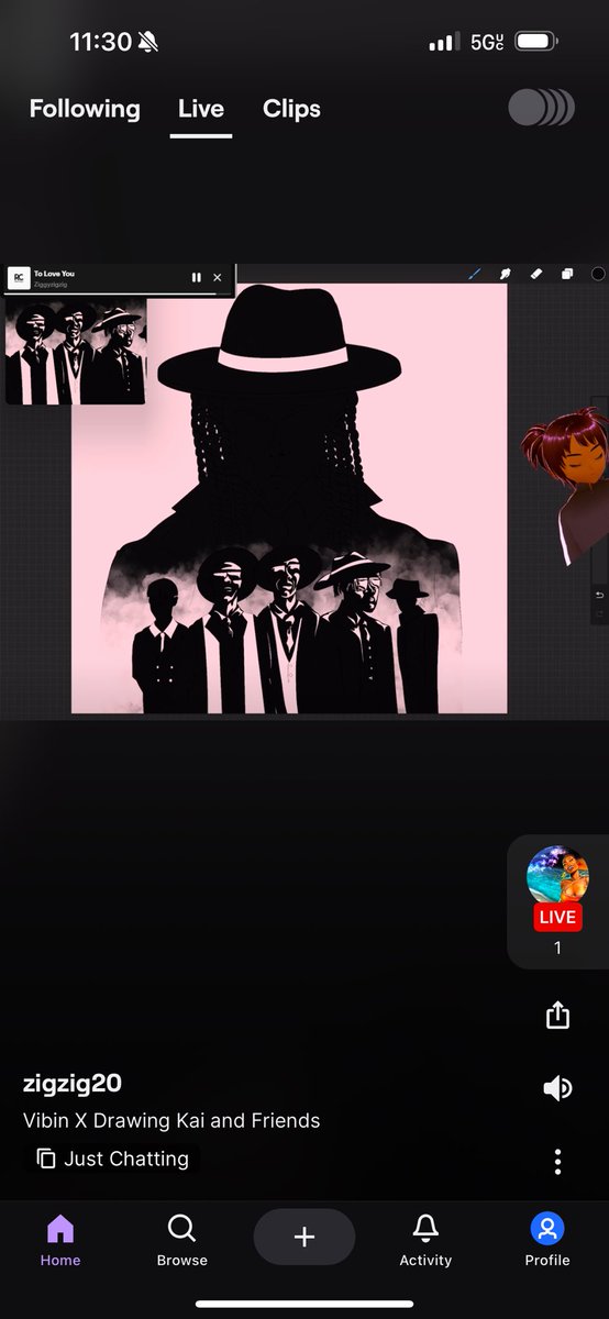 agchip_'s tweet photo. @KaiCenat W Artwork, she really drawing Kai and the crew‼️#kaicenat #twitch  #Mafiathon2 #art https://t.co/fbxYuO69LL