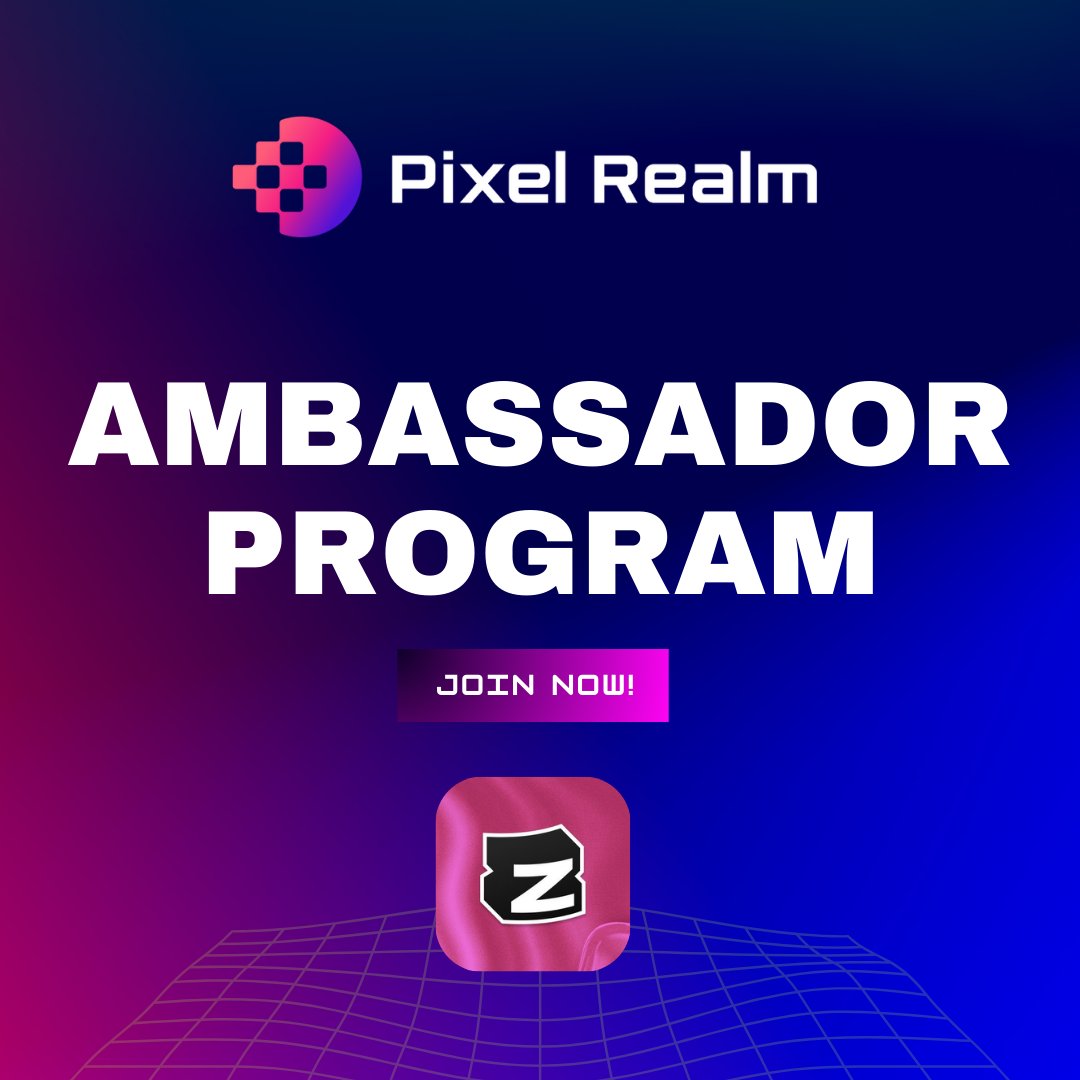 🚀 Pixel Realm Ambassador Program 🚀

🌐 Platform: <a href="/zealy_io/">Zealy</a>
💰 Prize Pool: $500 for Top 15 Participants

Boost PixelRealm’s engagement on X  and amplify our visibility across social media! Join us in our mission to revolutionize Web3 and Web3 Gaming alongside passionate and