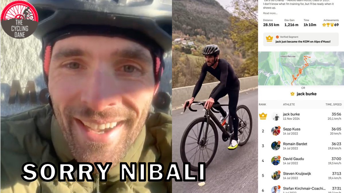 Jack Burke On Taking the Alpe d'Huez KOM and Mortirolo KOM

Full Interview: youtu.be/I5Bz7KaqZTU?si…

#cycling #kom #strava