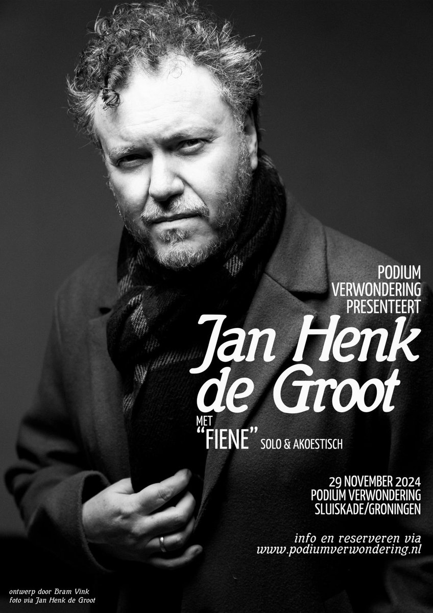 Vrijdag speel ik in #Groningen aan boord van  Podium Verwondering ! Er zijn nog een paar kaarten ☺️😉 podiumverwondering.nl voor kaarten