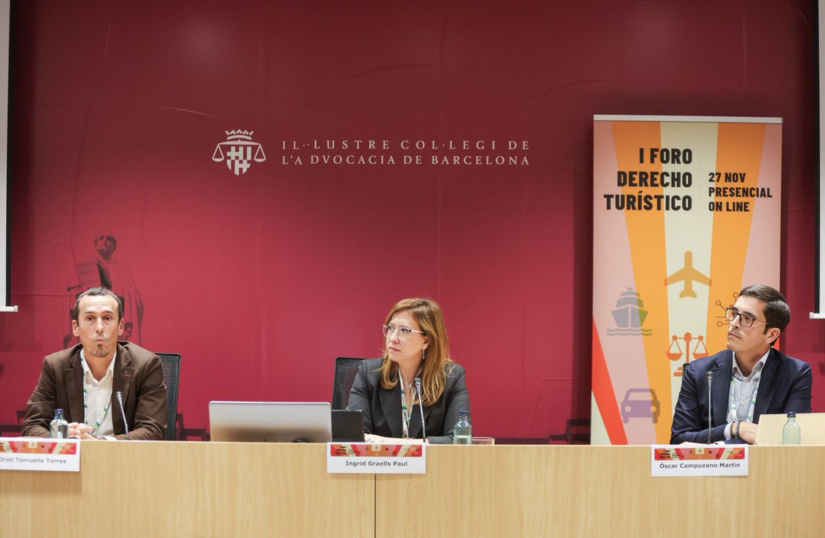 ICAB · Advocacia Barcelona (@icabarcelona) on Twitter photo <a href="/marc_gallardo/">Marc Gallardo</a> <a href="/IGellida/">Marta Mnez i Gellida</a> <a href="/ICATORTOSA/">ICAATOR</a> <a href="/ACAVe_travel/">ACAVe</a> <a href="/Unav_Agencias/">Unav Agencias </a> <a href="/FETAVE_/">FETAVE</a> <a href="/AesaSpain/">Agencia Estatal de Seguridad Aérea (AESA)</a> <a href="/consumcat/">Consum</a> <a href="/CUS_Usuaris/">CUS - Salut + Consum + Alimentació</a> <a href="/diba/">Diputació de Barcelona</a> <a href="/Carles_GR/">C. Garcia Roqueta ⚖️ 💚</a> 6⃣ Ens centrem en la ciberseguretat per a la protecció de la indústria turística amb els experts Oriol Torruella, Óscar Campuzano, Ignacio Bragado. Moderació a càrrec d'Íngrid Graells, presidenta @TechTourCluster. <a href="/marc_gallardo/">Marc Gallardo</a> <a href="/IGellida/">Marta Mnez i Gellida</a> <a href="/ICATORTOSA/">ICAATOR</a> <a href="/ACAVe_travel/">ACAVe</a> <a href="/Unav_Agencias/">Unav Agencias </a> <a href="/FETAVE_/">FETAVE</a> <a href="/AesaSpain/">Agencia Estatal de Seguridad Aérea (AESA)</a> <a href="/consumcat/">Consum</a> <a href="/CUS_Usuaris/">CUS - Salut + Consum + Alimentació</a> <a href="/diba/">Diputació de Barcelona</a> <a href="/Carles_GR/">C. Garcia Roqueta ⚖️ 💚</a> 6⃣ Ens centrem en la ciberseguretat per a la protecció de la indústria turística amb els experts Oriol Torruella, Óscar Campuzano, Ignacio Bragado. Moderació a càrrec d'Íngrid Graells, presidenta @TechTourCluster.