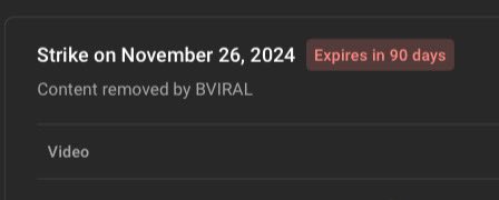This is the biggest licensing scam i’ve ever seen. 

they’ll steal tiktok videos and license
them promising original creators money and attention

yet they don’t care and strike random creators under fair use, whole team of market bullying weirdos <a href="/BVIRALofficial/">BVIRAL</a>