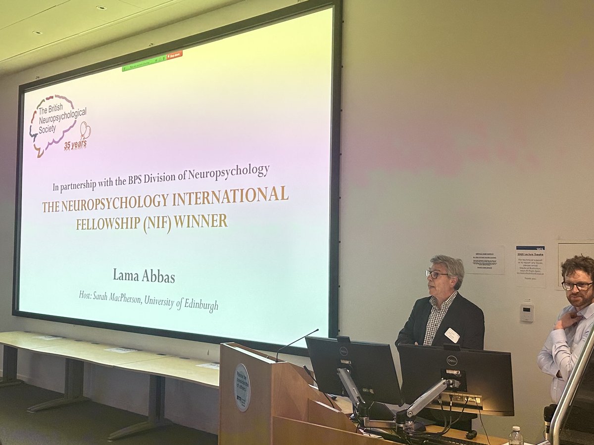 Sarah E. MacPherson (@semacpherson) on Twitter photo I couldn’t be prouder! Today my PhD student, Lama Abbas, was officially awarded the <a href="/BNS_Neuropsych/">The British Neuropsychological Society</a> and <a href="/DONBPS/">BPS DoN</a> International Neuropsychological Fellowship for her work on accelerated aging in Palestinian refugees with chronic PTSD. <a href="/SchoolofPPLS/">School of PPLS</a> I couldn’t be prouder! Today my PhD student, Lama Abbas, was officially awarded the <a href="/BNS_Neuropsych/">The British Neuropsychological Society</a> and <a href="/DONBPS/">BPS DoN</a> International Neuropsychological Fellowship for her work on accelerated aging in Palestinian refugees with chronic PTSD. <a href="/SchoolofPPLS/">School of PPLS</a>