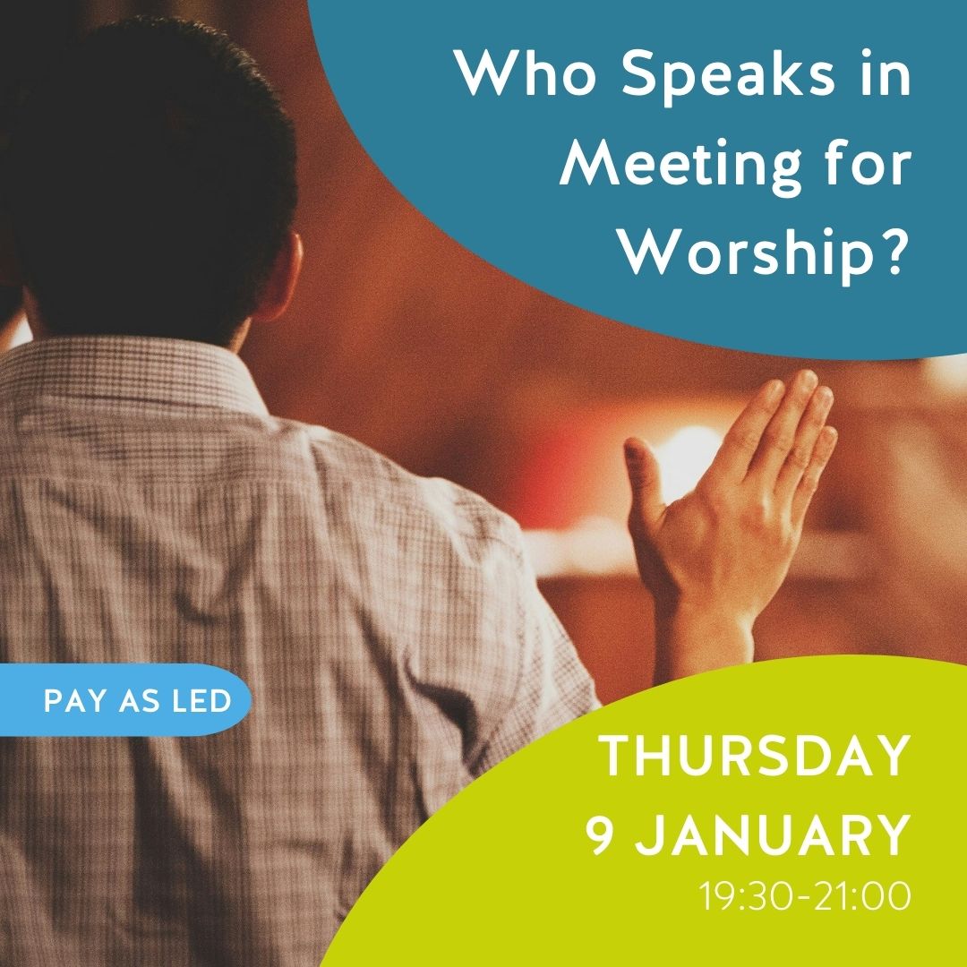 Speaking into silence is one of the central practices and mysteries of Quaker meeting for worship. In this evening together we’ll talk about who speaks and why – what moves us, what helps or prevents us, and how wider factors influence us.

For more info: woodbrooke.org.uk/courses/who-sp…