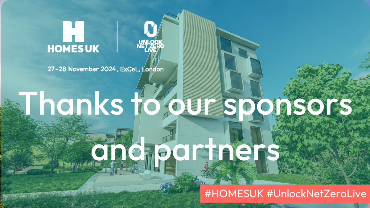 Day 1 of #HOMESUK and #UnlockNetZeroLive is finished. Let us know your favourite session below 👇 We look forward to welcoming you back tomorrow for another day of insights, innovation, and inspiration. 🚀

A big thank you to all our sponsors and partners. 🎉