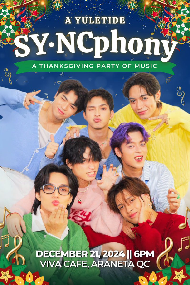 Ending the Year on a High Note with A Yuletide SYNCphony! 🎶✨

Our first solo show is here—join us for a night of music &amp; memories.

📅 December 21, 2024
📍 Viva Café, Araneta City
⏰ 6:00 PM

Grab your tickets:
starburstau.cococart.co

#SYNCph #AYuletideSYNCphony