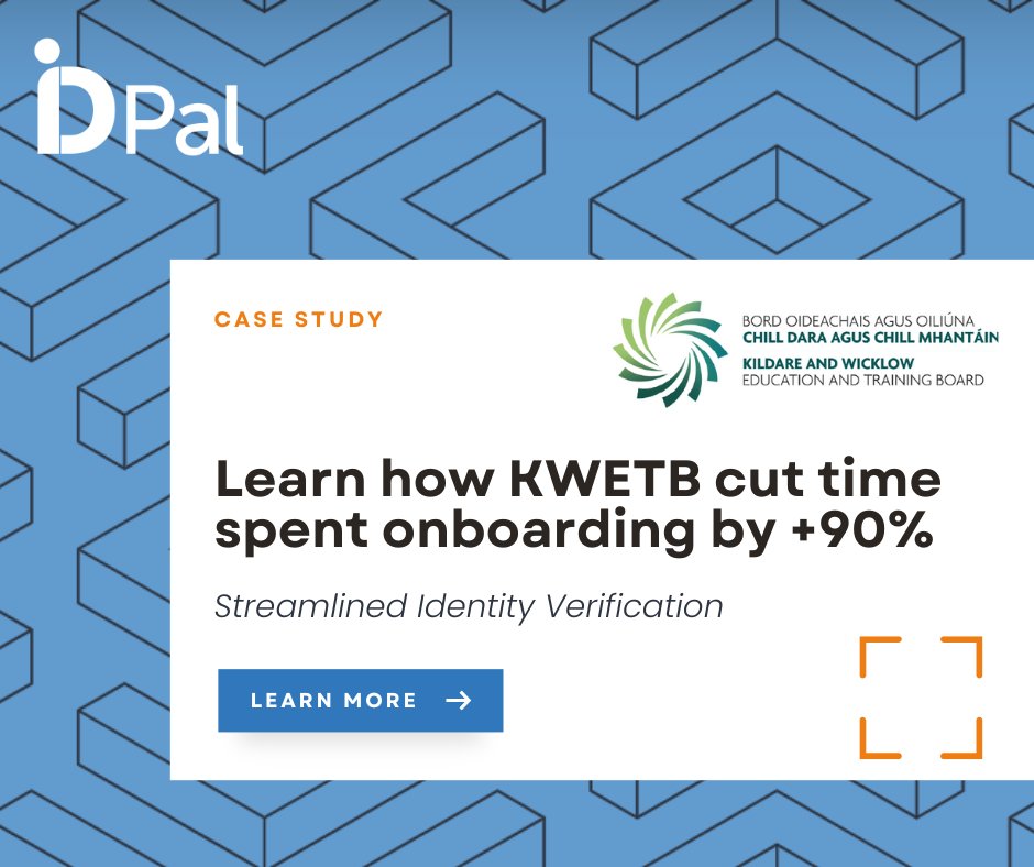 ID-Pal (@tweetidpal) on Twitter photo Weāre proud to share the success of our partnership with <a href="/KWETB/">Kildare Wicklow ETB</a>. By implementing our #identityverification solution, KWETB has reduced #onboarding by 90%.
Read how they are staying stay ahead in a fast-evolving digital landscape: id-pal.com/resources/case⦠Weāre proud to share the success of our partnership with <a href="/KWETB/">Kildare Wicklow ETB</a>. By implementing our #identityverification solution, KWETB has reduced #onboarding by 90%.
Read how they are staying stay ahead in a fast-evolving digital landscape: id-pal.com/resources/caseā¦