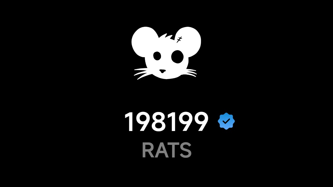 🚨 REMINDER! ONLY 3 DAYS LEFT 🚨

 claim 100,000 $RATS instantly!

join now t.me/RatsKingdom_Bo…

⏳ Time is running out – just 3 days left!
💬 Complete the task now via the Rats Kingdom Mini App and boost your $RATS stash!

👉 Don't wait – start inviting today 🪙