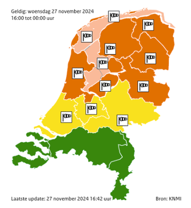 RWSverkeersinfo's tweet image. 🌬️ | Ga je vanavond de weg op in de noordelijke provincies? Houd dan rekening met gevaarlijke rijomstandigheden door zeer zware windstoten. #Codeoranje geldt nu in Noord-Holland en later vanavond ook in andere noordelijke regio's. Lees meer: rwsverkeersinfo.nl/nieuws/liveblo… #Conall