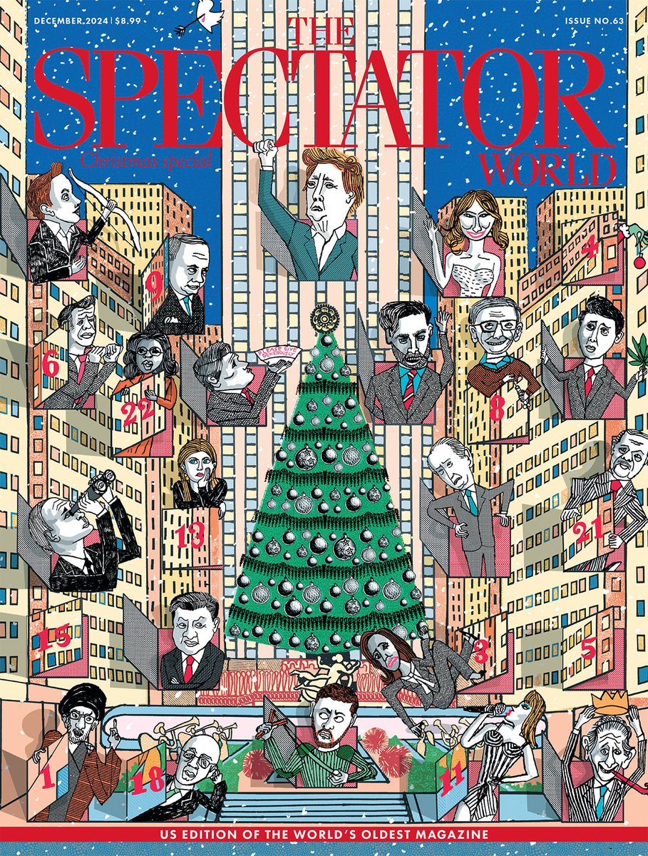 The Spectator World (@thespectator) on Twitter photo Will this election be a lesson to anyone? Out now: the December 2024 World edition of <a href="/TheSpectator/">The Spectator World</a>. With <a href="/aidnmclaughlin/">Aidan McLaughlin</a>, <a href="/ambermarieduke/">Amber Duke</a>, <a href="/bdomenech/">Benjamin Domenech</a>, <a href="/BridgetPhetasy/">Bridget Phetasy</a>, <a href="/Charles_Lipson/">Charles Lipson</a>, <a href="/dreadematteo/">Drea de Matteo</a>, <a href="/redsteeze/">Stephen L. Miller</a>, <a href="/rogerkimball/">Roger Kimball</a> and more.
Subscribe: thespectator.com/subscribe Will this election be a lesson to anyone? Out now: the December 2024 World edition of <a href="/TheSpectator/">The Spectator World</a>. With <a href="/aidnmclaughlin/">Aidan McLaughlin</a>, <a href="/ambermarieduke/">Amber Duke</a>, <a href="/bdomenech/">Benjamin Domenech</a>, <a href="/BridgetPhetasy/">Bridget Phetasy</a>, <a href="/Charles_Lipson/">Charles Lipson</a>, <a href="/dreadematteo/">Drea de Matteo</a>, <a href="/redsteeze/">Stephen L. Miller</a>, <a href="/rogerkimball/">Roger Kimball</a> and more.
Subscribe: thespectator.com/subscribe