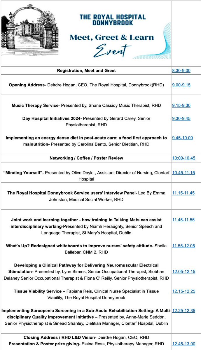 Just one week to go till our “Meet,Greet &amp; Learn Event” on 5th December! We’re looking forward to hearing from our great presenters &amp; sharing knowledge across all the posters recieved. With over 100 registered to attend, it’s shaping up to be exciting morning!