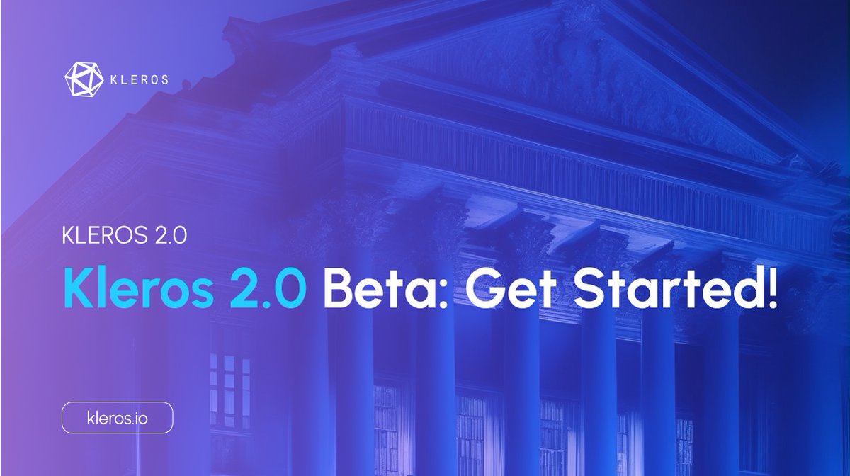 🚀 Kleros 2.0 Beta is Live on <a href="/arbitrum/">Arbitrum</a> One

The next generation of onchain dispute resolution is here, and it's already solving real world cases!

Here's what you need to know 👇