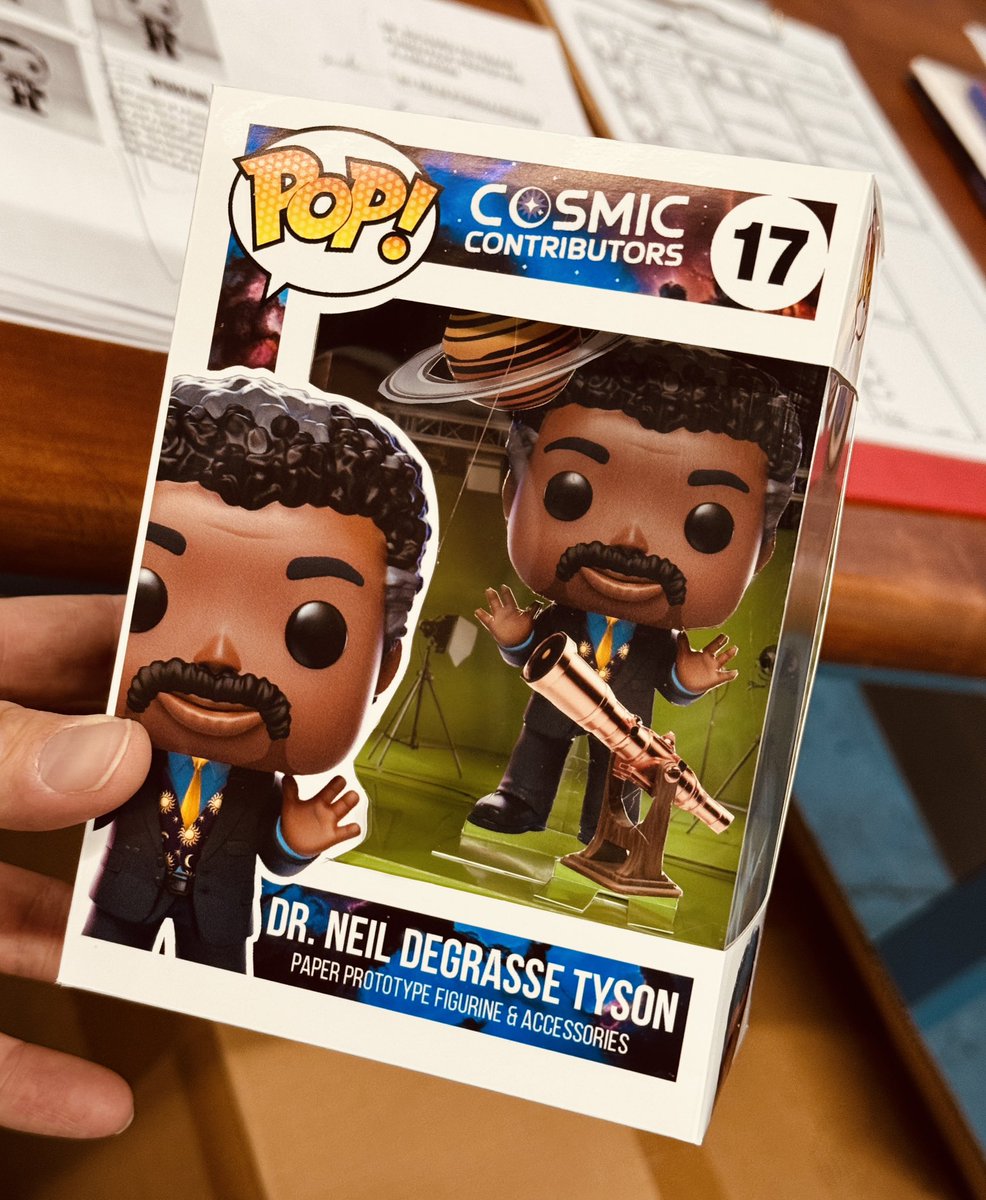 DaneAdams's tweet photo. My Dr. Neil DeGrasse Tyson Funko POP prototype is complete. Thoughts? #Astrophysics  #science #cosmiccontributors @neiltyson @OriginalFunko https://t.co/XxjHxhZPyQ