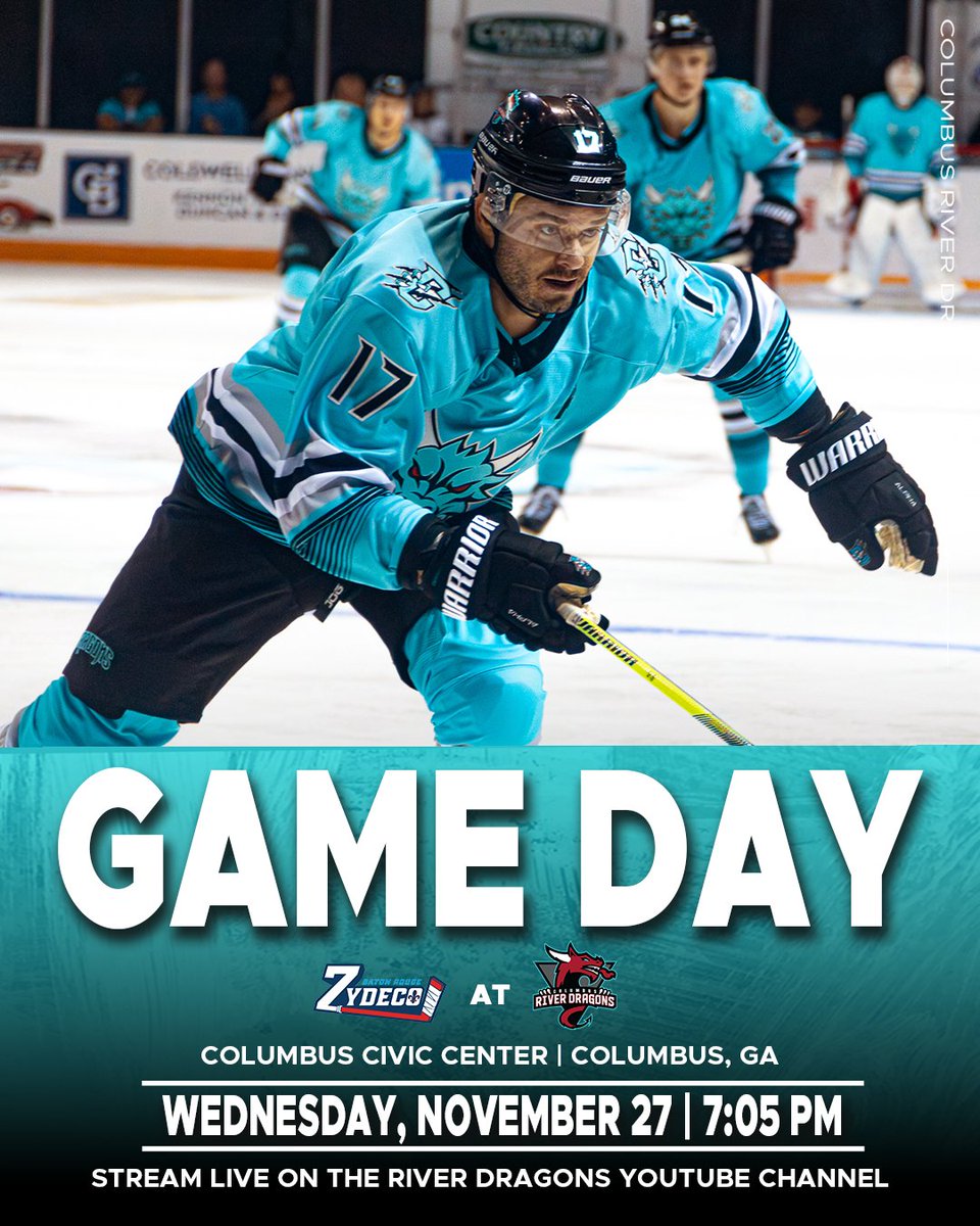 C_RiverDragons's tweet photo. It's our favorite day of the week... GAME DAY!

Bring the whole family out to see the River Dragons play tonight!

PURCHASE TICKETS HERE: https://t.co/iySvNDqhVL https://t.co/rZrihulS8g