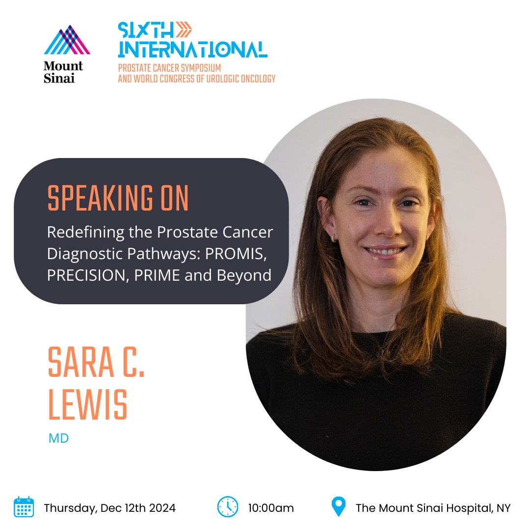 Mount Sinai Department of Urology (@mountsinaiuro) on Twitter photo Join us on Dec 12th at 10:00 am for Dr. Sara Lewis’s talk, “Redefining Prostate Cancer Diagnostic Pathways: PROMIS, PRECISION, PRIME & Beyond,” at Mount Sinai Hospital.
Discover advancements shaping prostate cancer care—register now: mountsinaiurologycme.com
<a href="/AshTewariMD/">Ash Tewari, MD</a> Join us on Dec 12th at 10:00 am for Dr. Sara Lewis’s talk, “Redefining Prostate Cancer Diagnostic Pathways: PROMIS, PRECISION, PRIME & Beyond,” at Mount Sinai Hospital.
Discover advancements shaping prostate cancer care—register now: mountsinaiurologycme.com
<a href="/AshTewariMD/">Ash Tewari, MD</a>