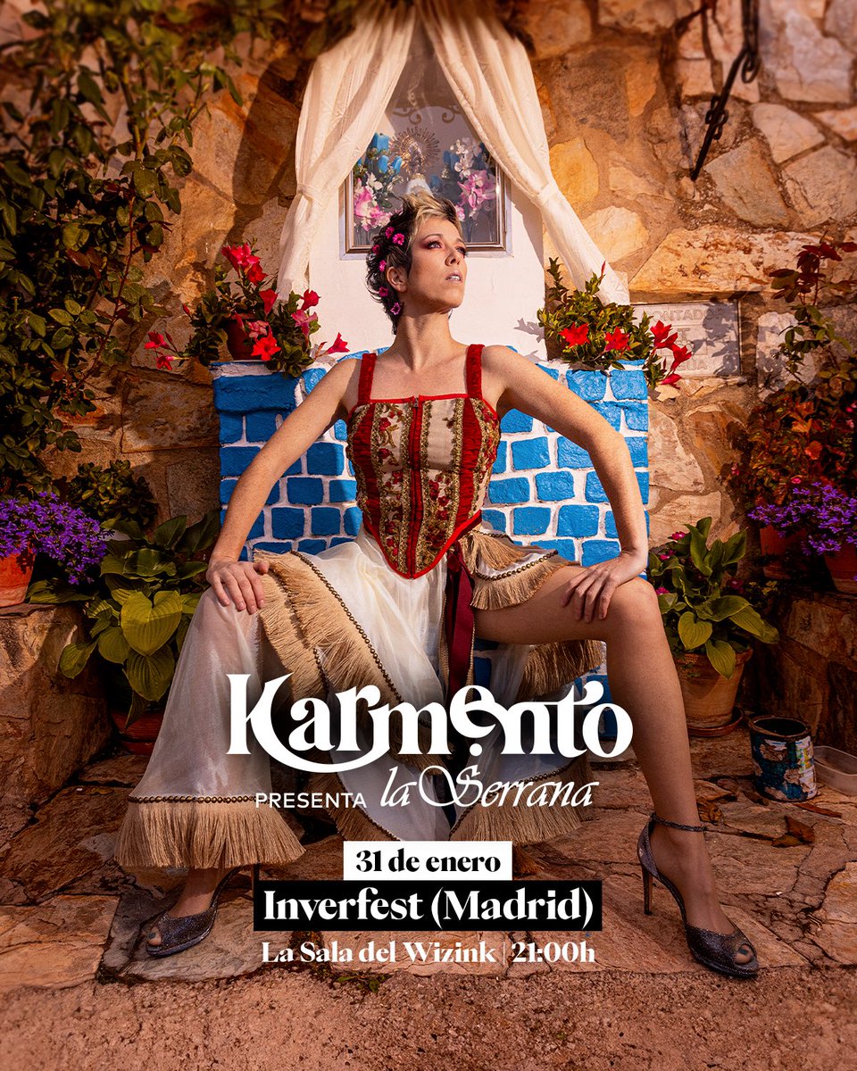 lakarmento's tweet photo. Amigas, vuelvo a Madrid. El 31 de enero estaré tocando en La Sala del Wizink dentro de la programación del @Inverfest. Dadle arrope a esta Serrana. Las entradas ya están disponibles aquí: https://t.co/Qe8na7H22w https://t.co/SQEXb0PcXf