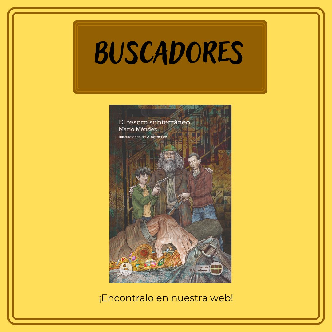 La colección 🤎Buscadores🤎 para jóvenes lectores te trae El tesoro subterráneo de Mario Méndez✨.
Acompañá a Leandro en su traslado del interior a Buenos Aires, donde descubrirá un secreto oculto bajo la ciudad que cambiará todo. Algunas leyendas terminan siendo reales...👣