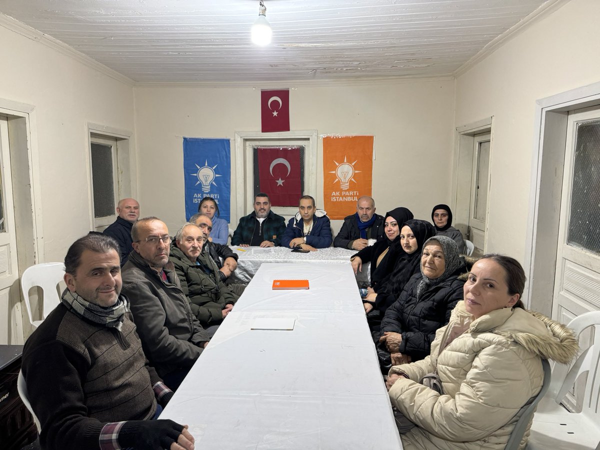 <a href="/atasehirakparti/">AK Parti Ataşehir</a> Mimar Sinan Mah toplantısını gerçekleştirdik. Mah. Bşk <a href="/MuminMumindmn10/">Mümin</a> ve yönetiminin özverili çalışmalarından dolayı teşekkür ederiz İlçe Başkanımız <a href="/burakcifci34/">Burak ÇİFCİ</a> selamlarını ilettik. <a href="/mtalhakor/">M. Talha Kor</a> <a href="/Nurullahaktas__/">Nurullah AKTAŞ</a> <a href="/ismet_ozturk/">İsmet Öztürk 🇹🇷</a> <a href="/tugbaisikercan/">Tuğba IŞIK ERCAN</a> <a href="/RTErdogan/">Recep Tayyip Erdoğan</a>